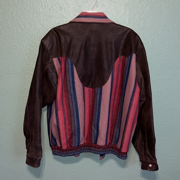 Vintage Grizzly Outfitters Wool Leather Bomber Jacket - Picture 10 of 12